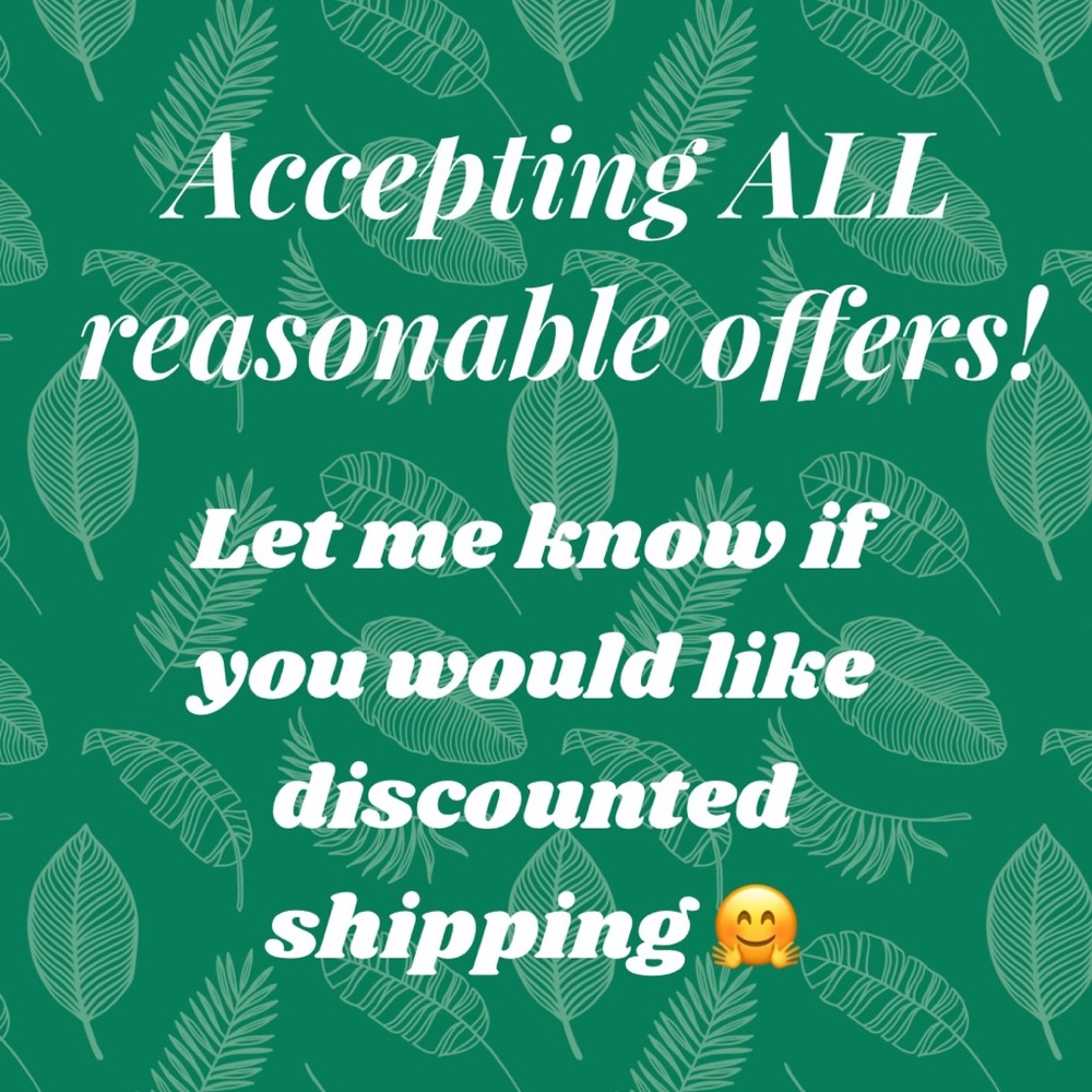 I’m open to offers!! Must get rid of everything! Or I will donate!